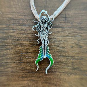 Atlantis Mermaid 925 Sterling Silver Pendant